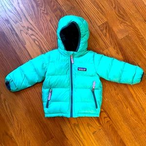 Patagonia baby Hi-loft Down Jacket, sz 6-12m